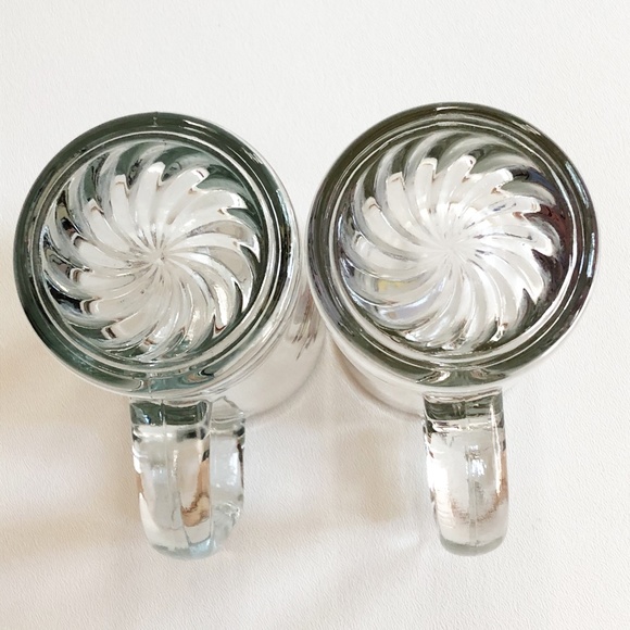 Set 2 VTG Disney Goofy Mickey Glass Stein Mug Cup - Picture 5 of 11